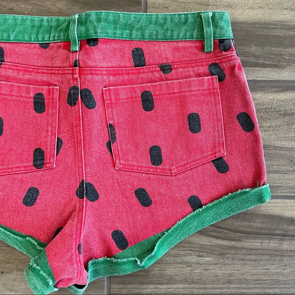 SOLD - LAZY OAF Watermelon Cheeky Shorts Sz LARGE - Picture 7 of 7